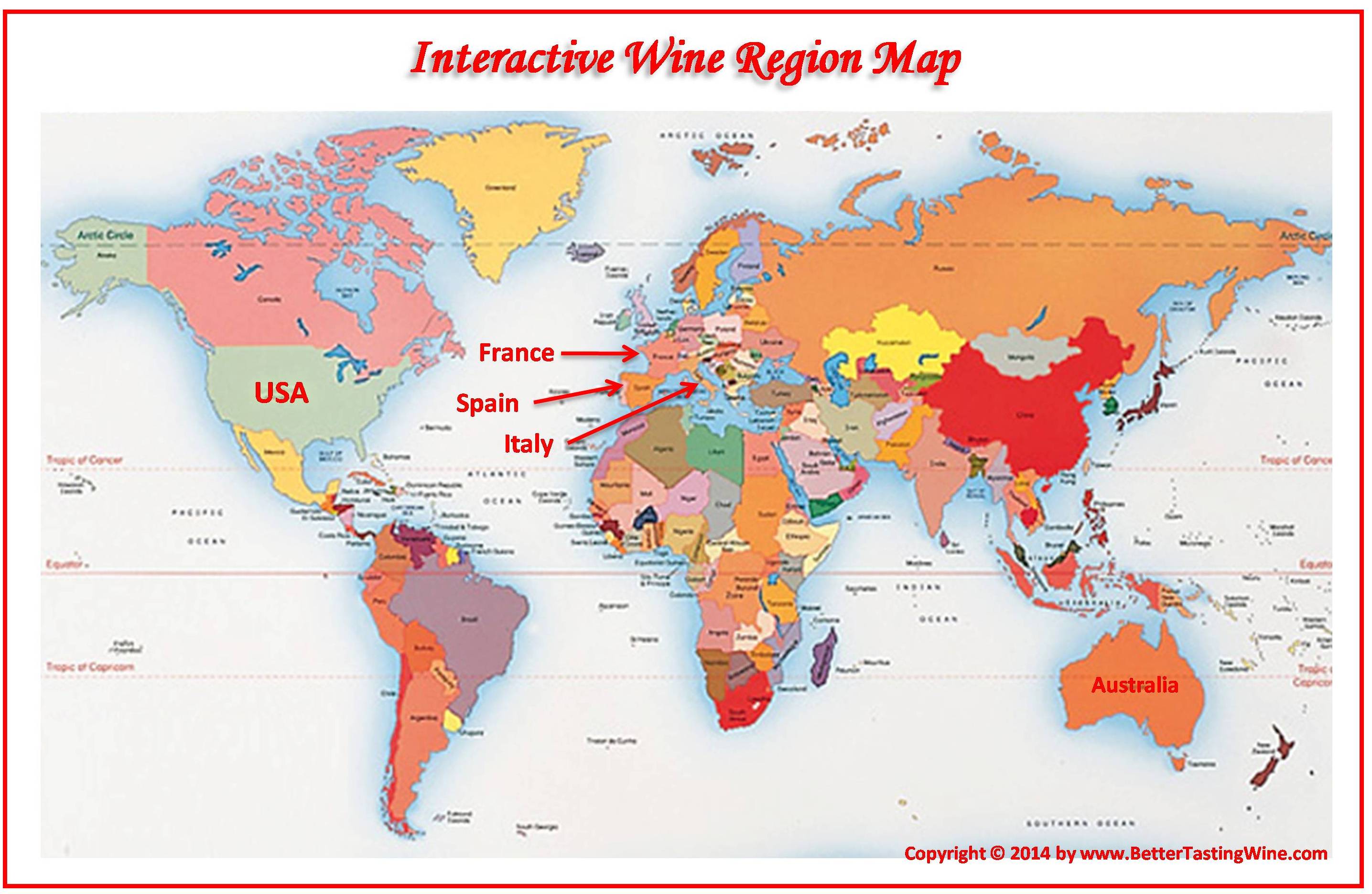 Wine World Map